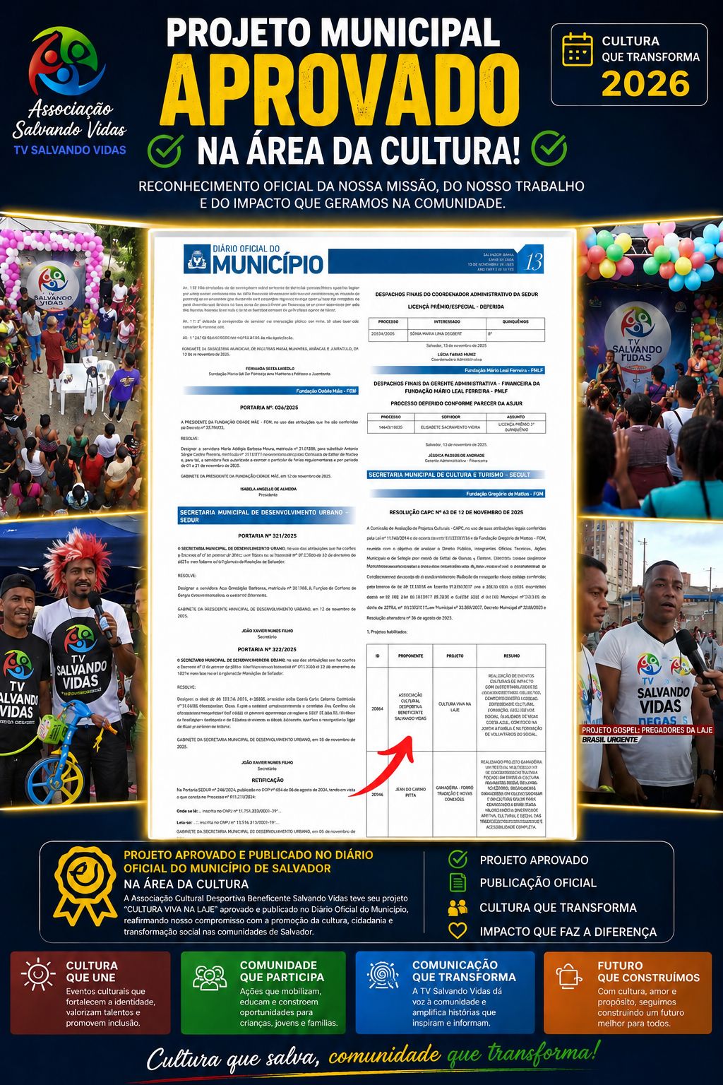 Projeto Cultural Aprovado
